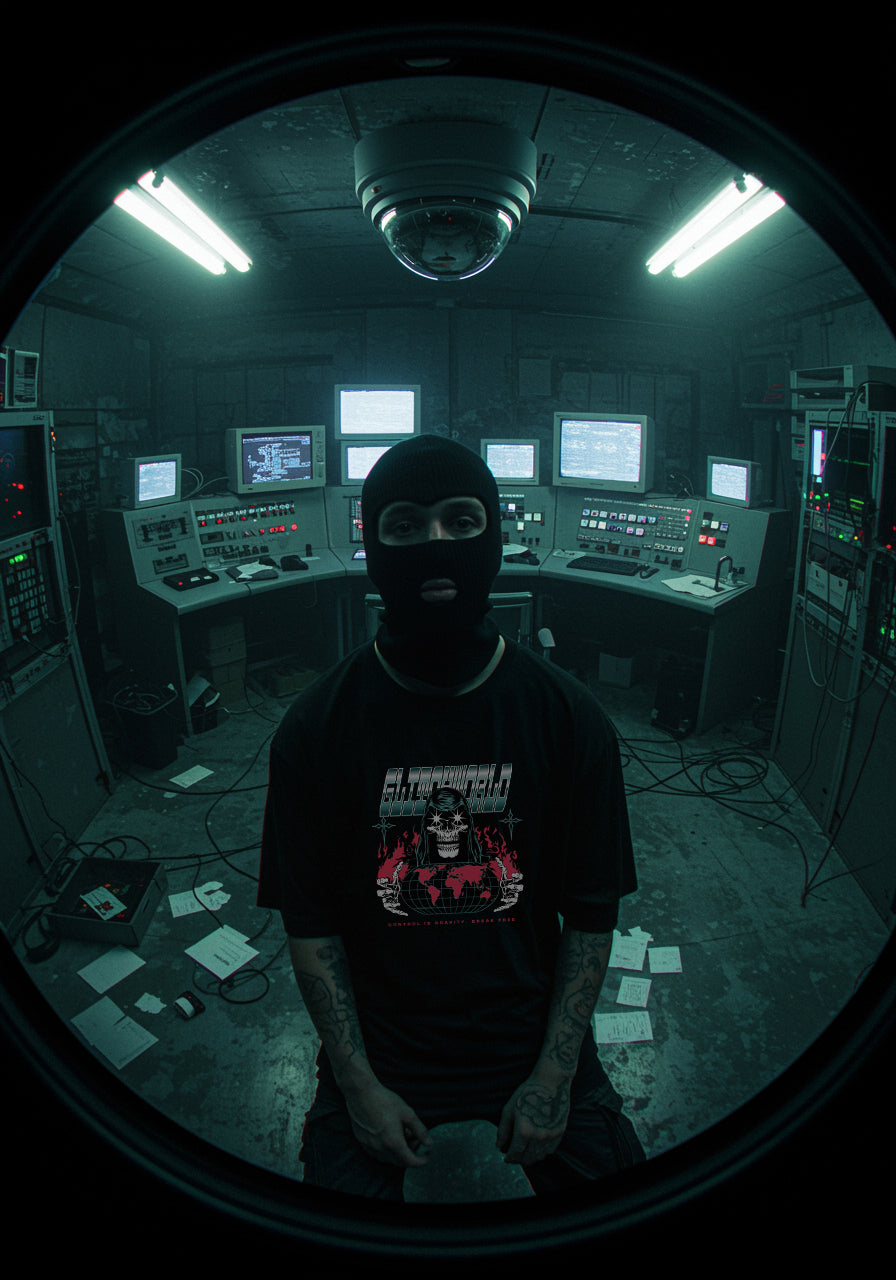 Glitchworld Oversized Shirt - Frontprint